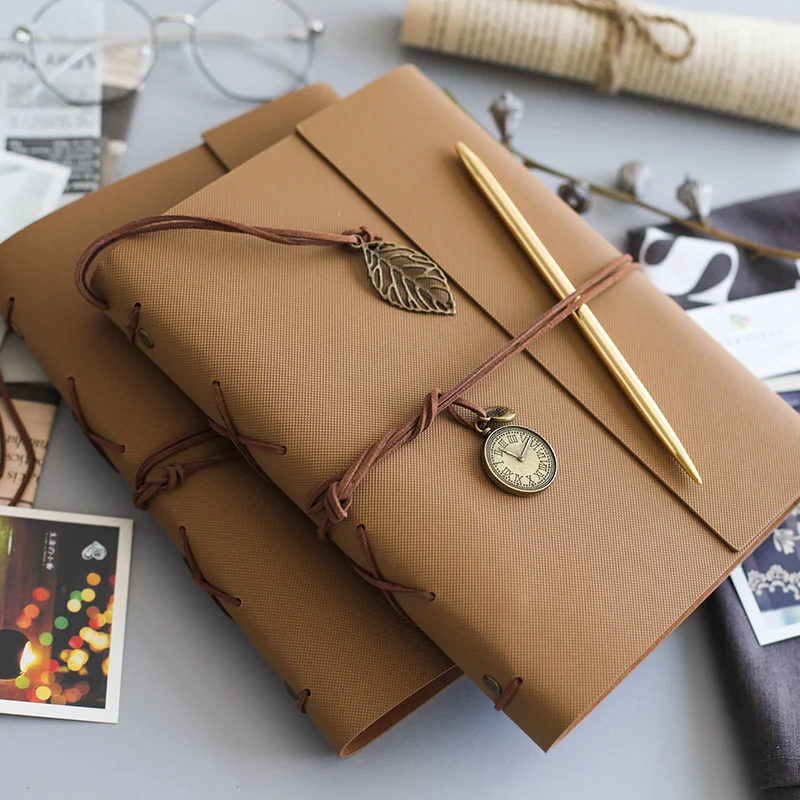 Vintage Travel Memory Book Loose-leaf Binder Photocards Scrapbooking Album Creative Film-covering Scrapbook Album De Fotos
