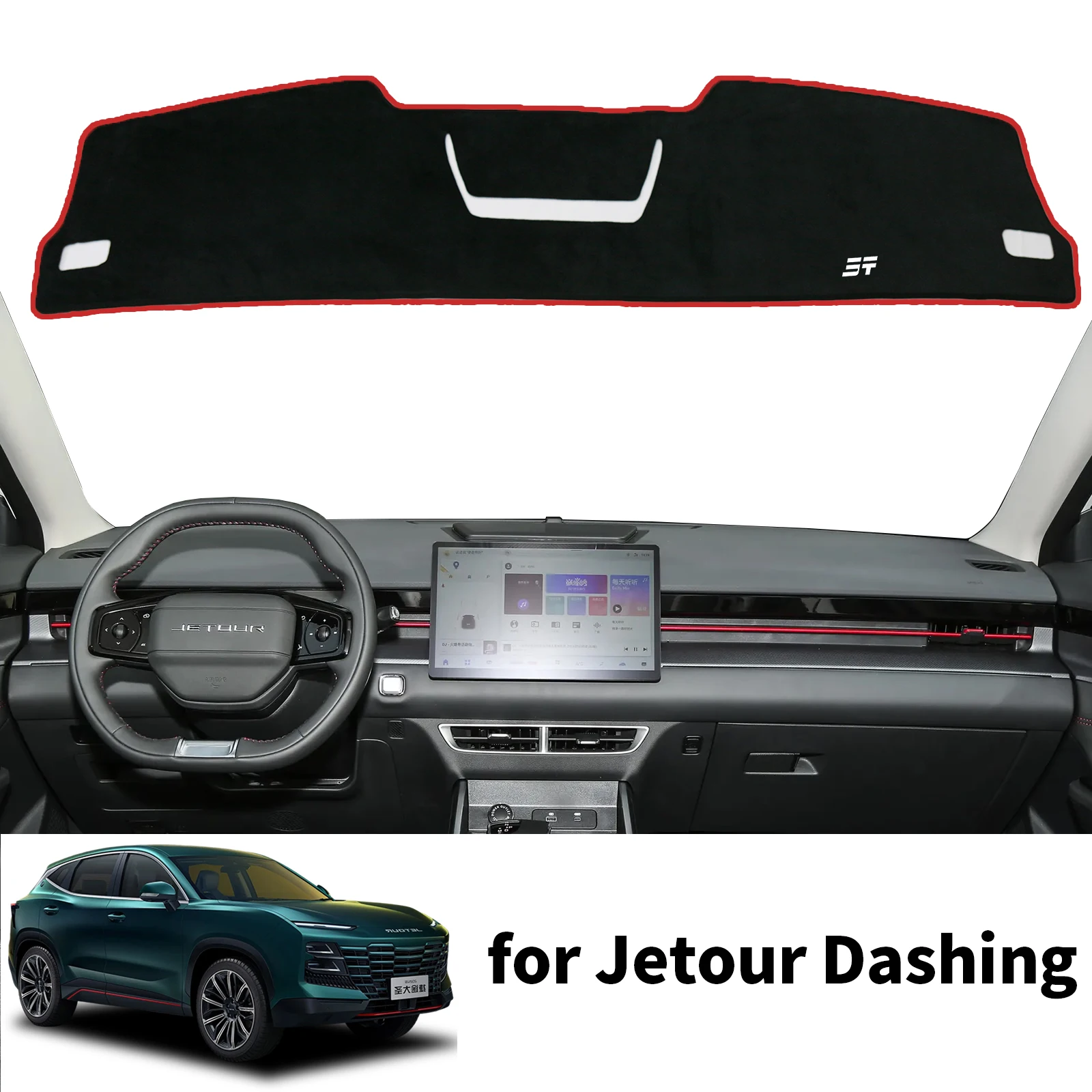 

for Jetour Dashing X-1 2023 2024 2025 Accessories Car Dashboard Mat Sunshade Protective Carpet Dash Pad Dashmat