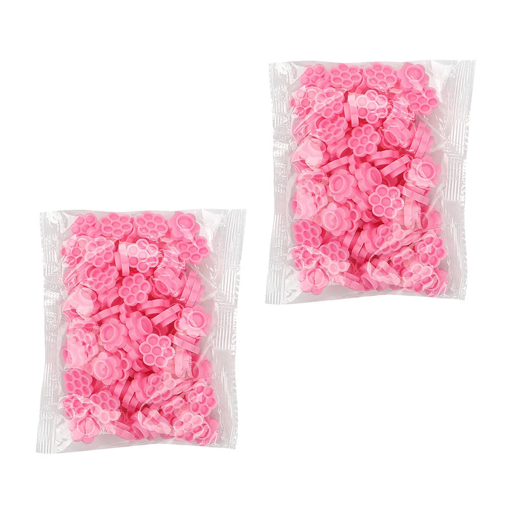 Pince à presse à œillets, tasse de colle pour cils, fourniture d'extension pratique en plastique, 200 pièces