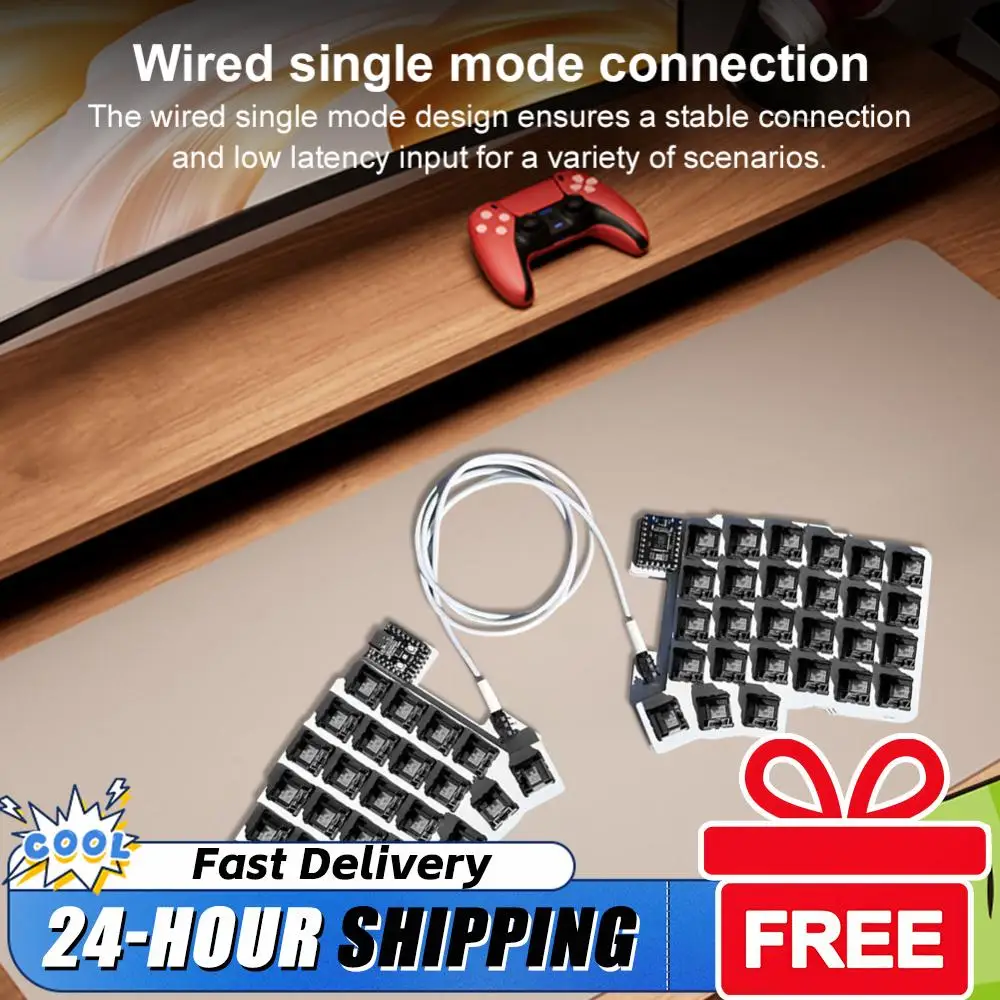 

Раздельная клавиатура, проводная эргономичная клавиатура, игровая клавиатура с возможностью горячей замены, клавиатура с разделённой раскладкой, настраиваемые аксессуары для ПК-геймеров