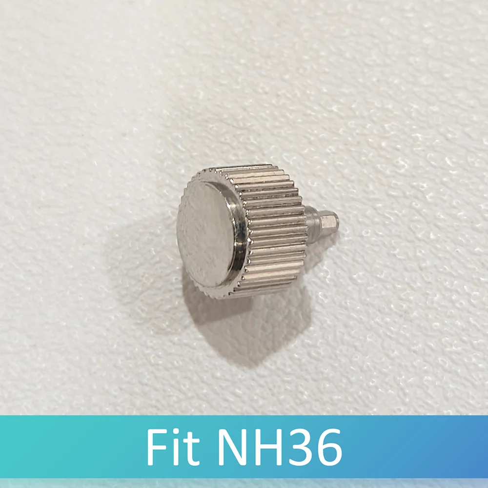 

For NH35 NH36 Watch Crown 7mm Diameter S Logo Matte Gold Silver Black 316L stainless steel Screw-in Crowns Replacement Part