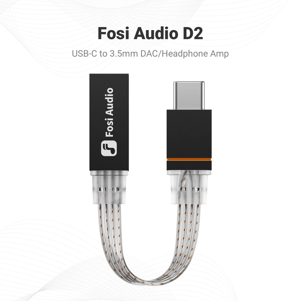 Fosi Audio D2 USB DAC Headphone Amplifier 3.5mm