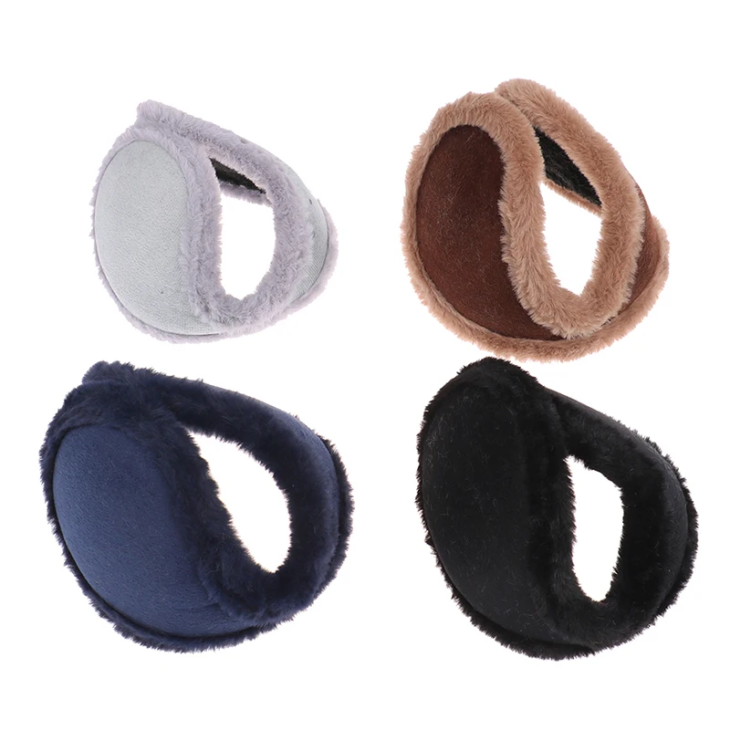 1pc quente pele earmuffs veludo orelha muffs inverno engrossar mais quente anticongelante capa de orelha ao ar livre ciclismo esqui protetor de orelha de pelúcia