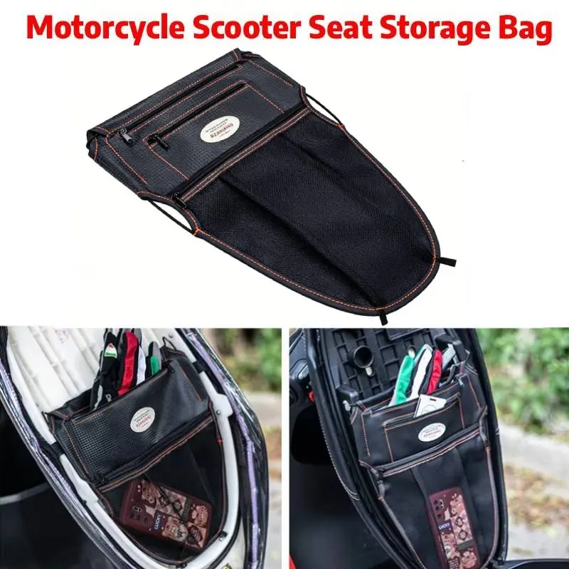 

For KYMCO Xciting 400 S 400i 400S 300 i 250 500 Downtown 350 200 Motorcycle Under Seat Storage Bag Pouch Organizer Tool Bag