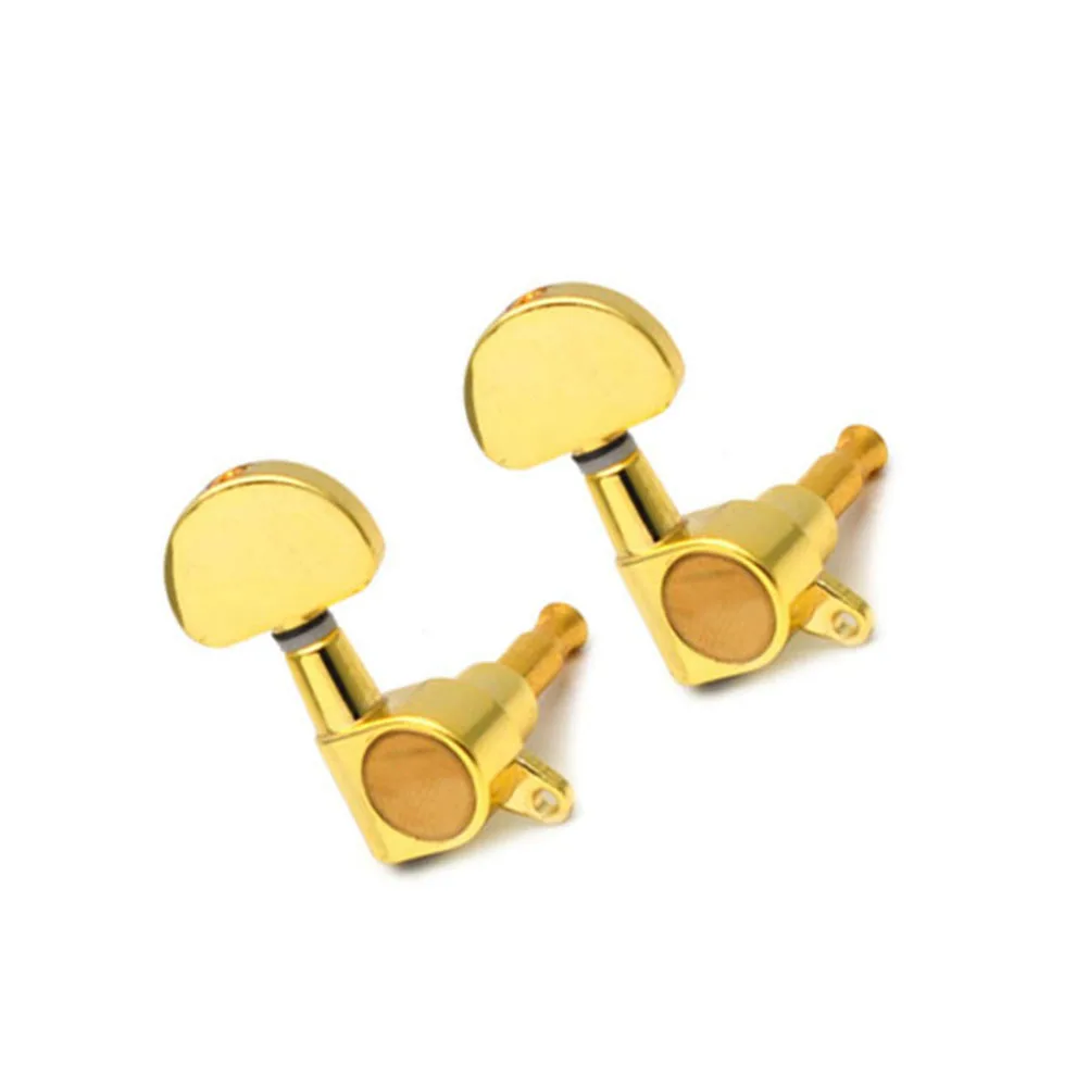 

6Pcs Reliable Guitar Tuning Pegs Improve String Sound and Fixation for Electric and Wooden Guitars Right Golden