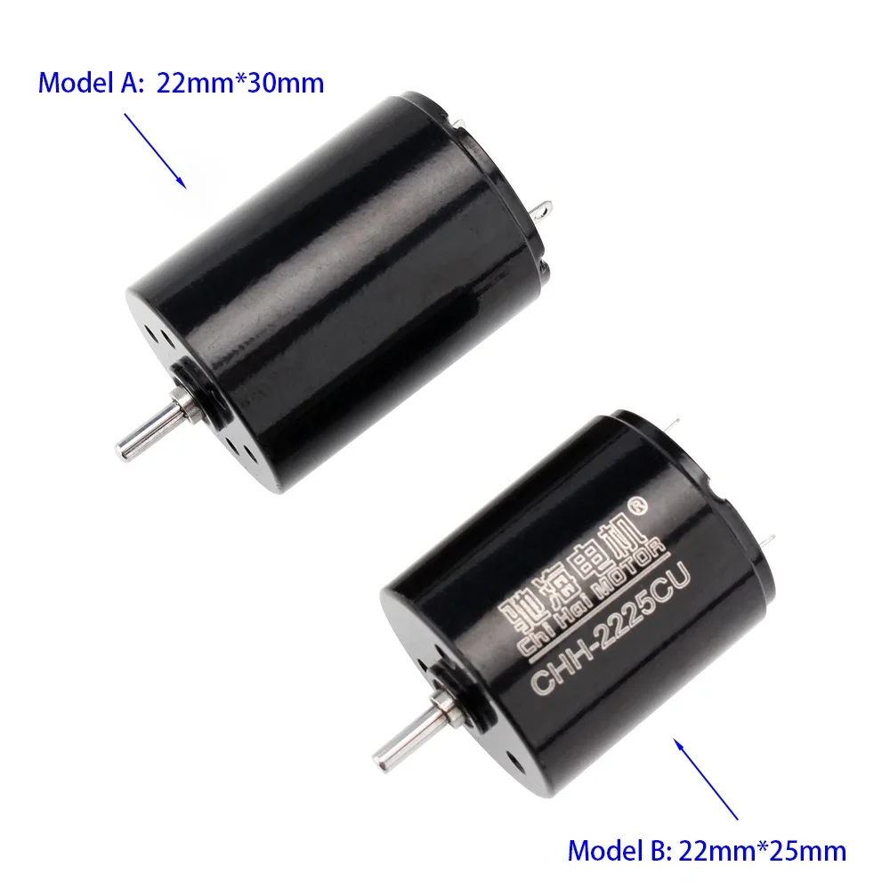 22mm*25mm/ 22mm*30mm Coreless Motor DC 12V High Speed Large Torque Tattoo Machine Electric Motor Replace 2225 Swiss Maxon Motor