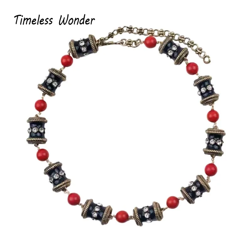 

Timeless Wonder Fancy Enamel Zircon Geo Pave Necklace Women Designer Fine Jewelry Luxury Sweet Gift Rare Trendy Classy Set 1376