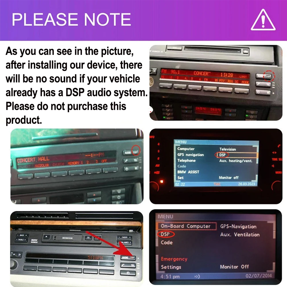 ESSGOO Android 15 9 Zoll IPS Touchscreen Display Apple CarPlay Android Auto Autoradio GPS Navigation USB Spiegel Link Lenkradfernbedienung WIFI Bluetooth FM ASP Geteilter Bildschirm Für BMW 5er E39 X5 E53 7er – Detail 2