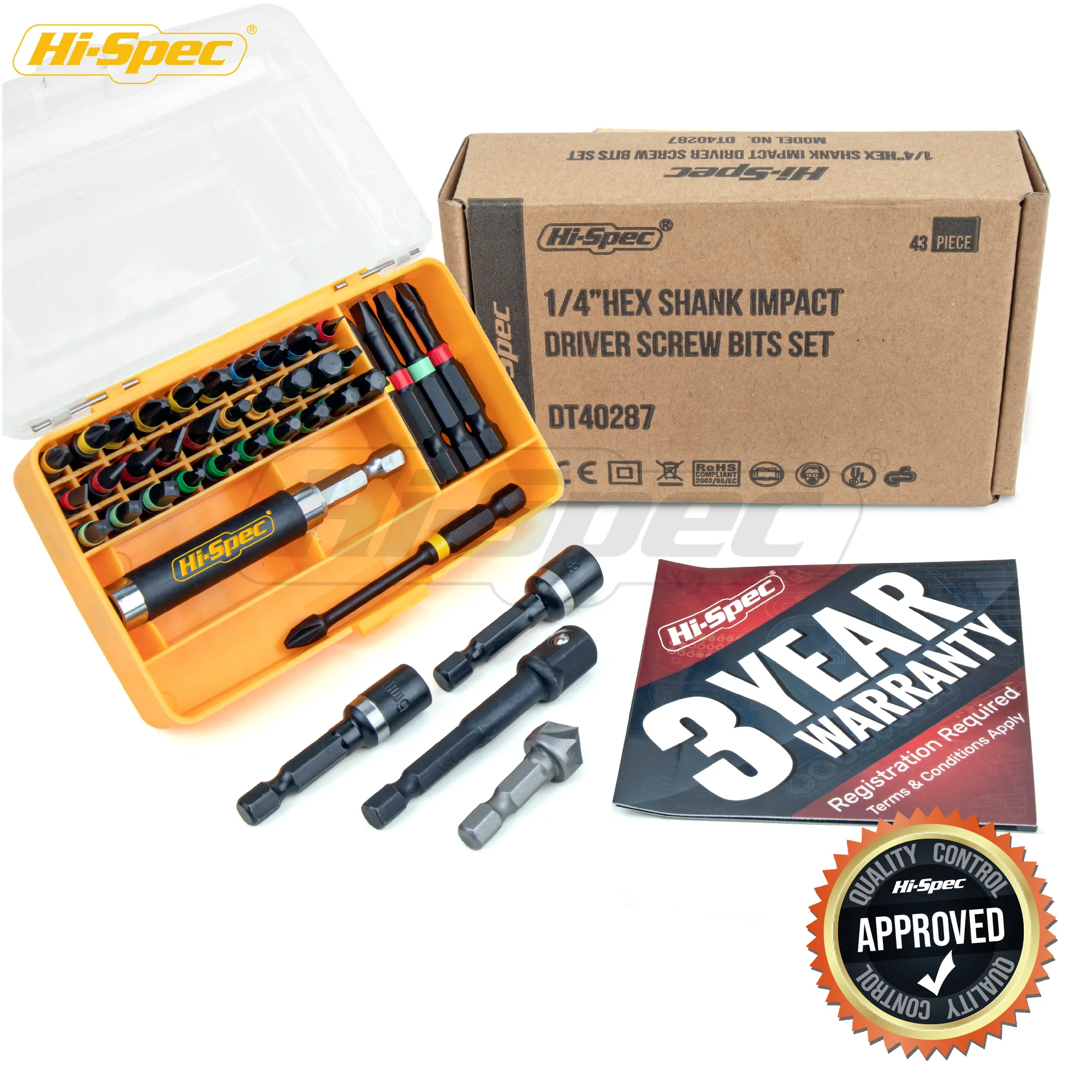 Hi‑Spec 44 Piece 1/4