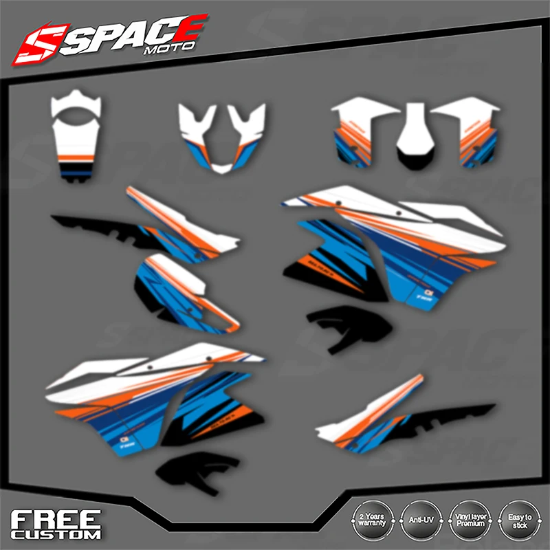 

SPACE Custom Motorcycle Graphics For KTM 2003 2004 2005 2006 2007 2008 2009-2016 ADV1050 1090 1190 RS Decal Stickers Kits 004