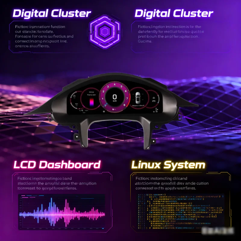 

SL Car LCD Digital Dashboard Cluster For Porsche 911 Panamera /Macan Cayenne 2013-2019 Instrument Panel Speedometer Linux System