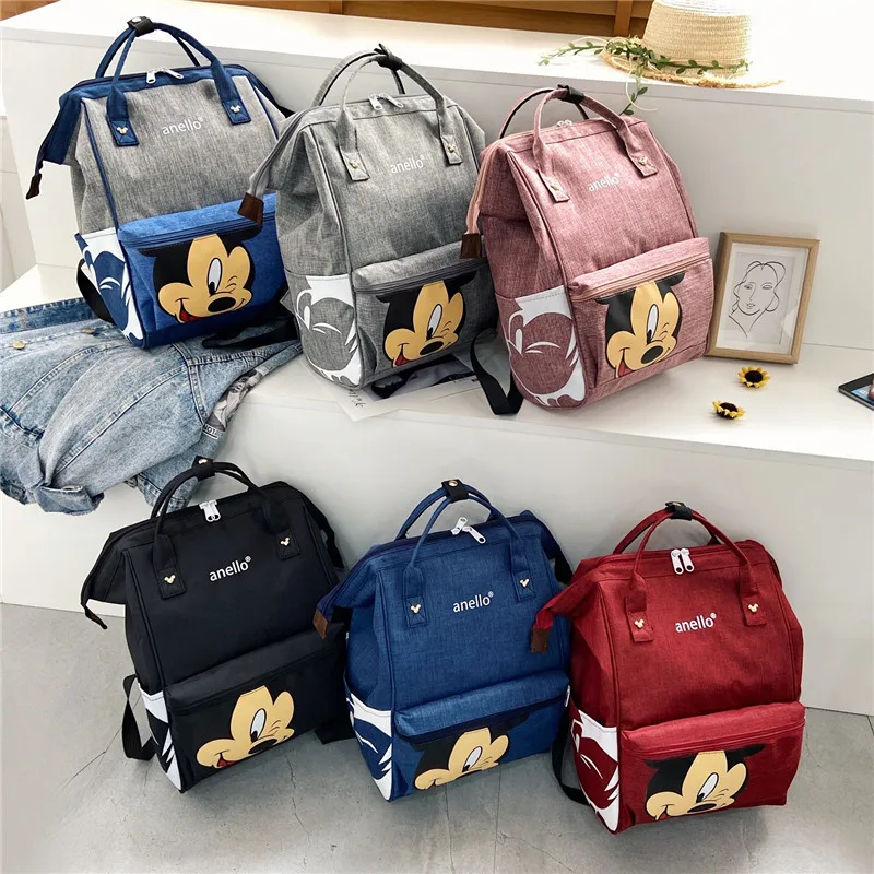 Disney Mickey mouse backpack multi-function large capacity backpack diaper bag waterproof men  women shoulder bag Travel bag