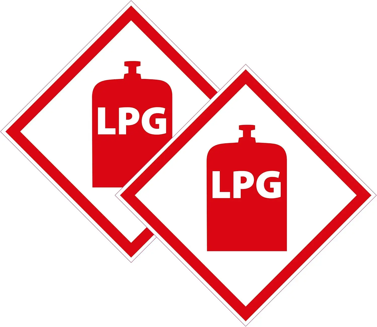 

2 X Liquefied Petroleum Gas Warning Stickers Close Natural Gas Storage Cabinet Labels For Caravans Motorhomes Camping Vehicles