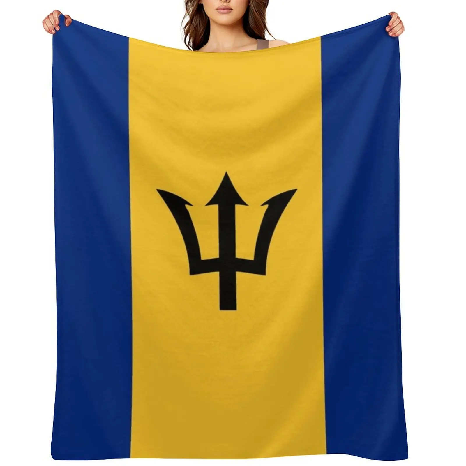 

Barbados flag Throw Blanket for babies Luxury Throw Luxury Blankets Sofas Of Decoration Blankets