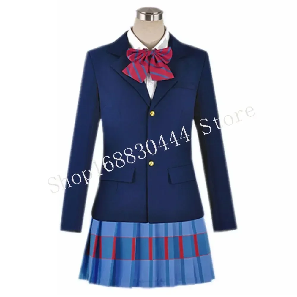 Blue JK Dress Bow Love Live Cosplay Kousaka Honoka Minami Kotori Ayase Eli Tojo Nozomi Nishikino Maki JK School Uniform Skirt