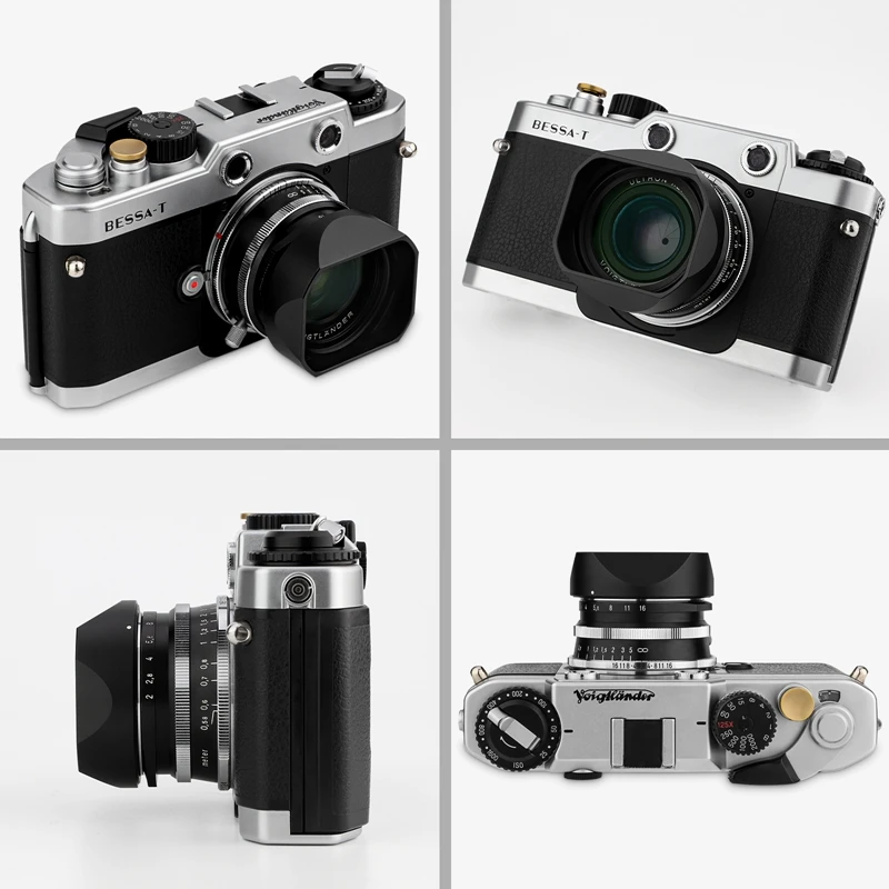 Haoge Square Metal Lens Bayonet Hood for Voigtlander 35mm F2 35mm F1.5 28mm F2.0 Type I & II ULTRON  Leica VM Mount Lens