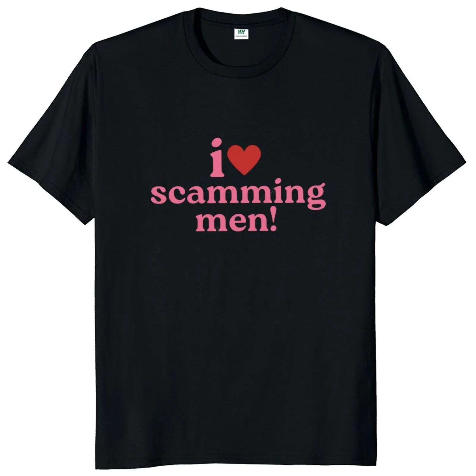 New arrived T-shirts I Love Scamming Men T Shirt Funny Adult Humor Jokes Tee Tops O-neck Cotton Unisex Casual Men New Arrival