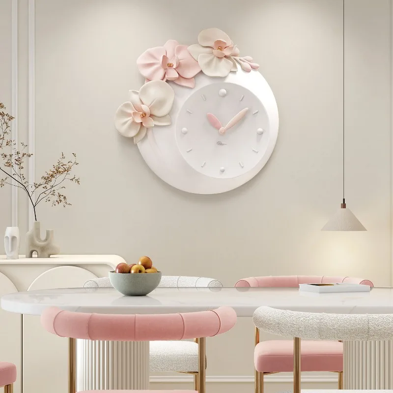 Interior Aesthetic Wall Watch Cute Living Room Digital Luxury Creative Wall Watch Pink Design Orologio Da Parete Wall Decor