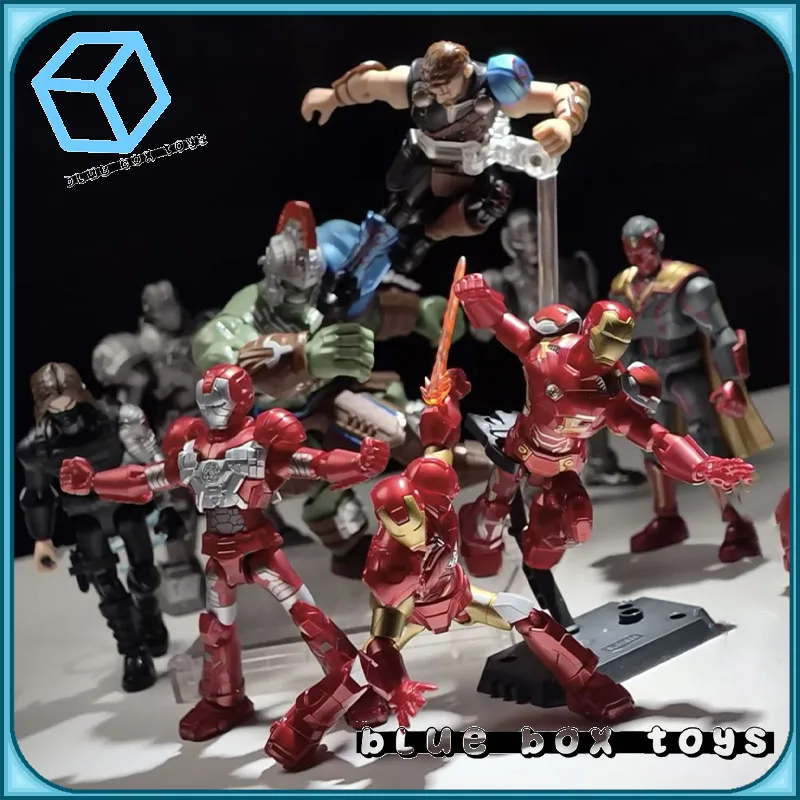 Genuino en Stock 2025 Blokees Galaxy versión 4 Iron Man MK6 MK5 Thor Hulk caja ciega figura de acción caja misteriosa coleccionar juguetes regalo