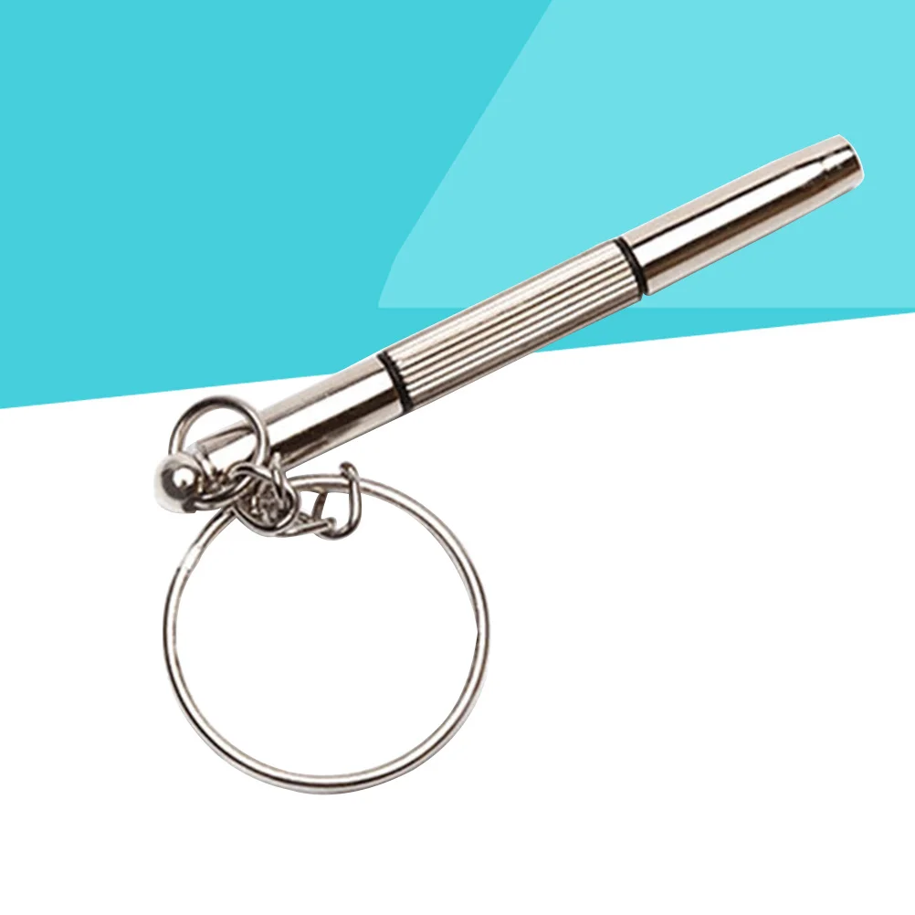 

3in1 Precision Screwdriver for Glasses Watch Silver Keyring Mini Repair Tool Portable Durable Spring Bars Straps Replacing