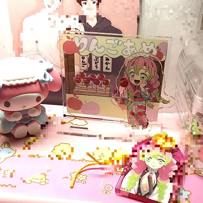 أنيمي الطرفية كامادو Nezuko Agatsuma Zenitsu Kamado Tanjirou الكرتون الاكريليك حامل سطح المكتب الديكور لعبة هدية