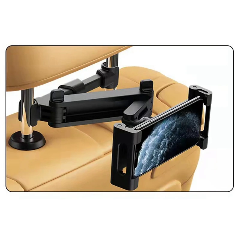 Car Headrest Mount 360° Rotating Adjustable Car Backseat Mount Tablet Headrest Holder
