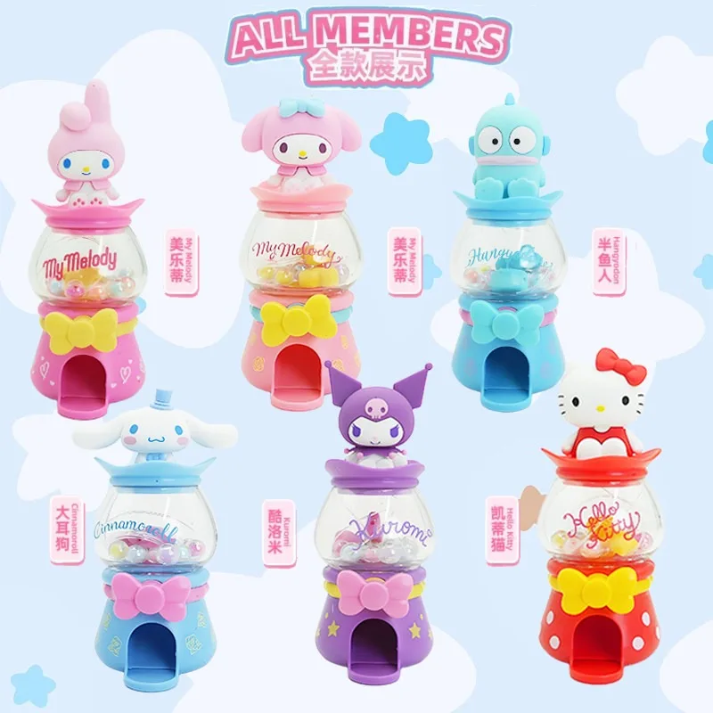 Sanrio Characters Capsule Toy Machine Blind Box Cute My Melody Cinnamoroll Mini Capsule Toy Machine Desk Decor Collection Gift view 3