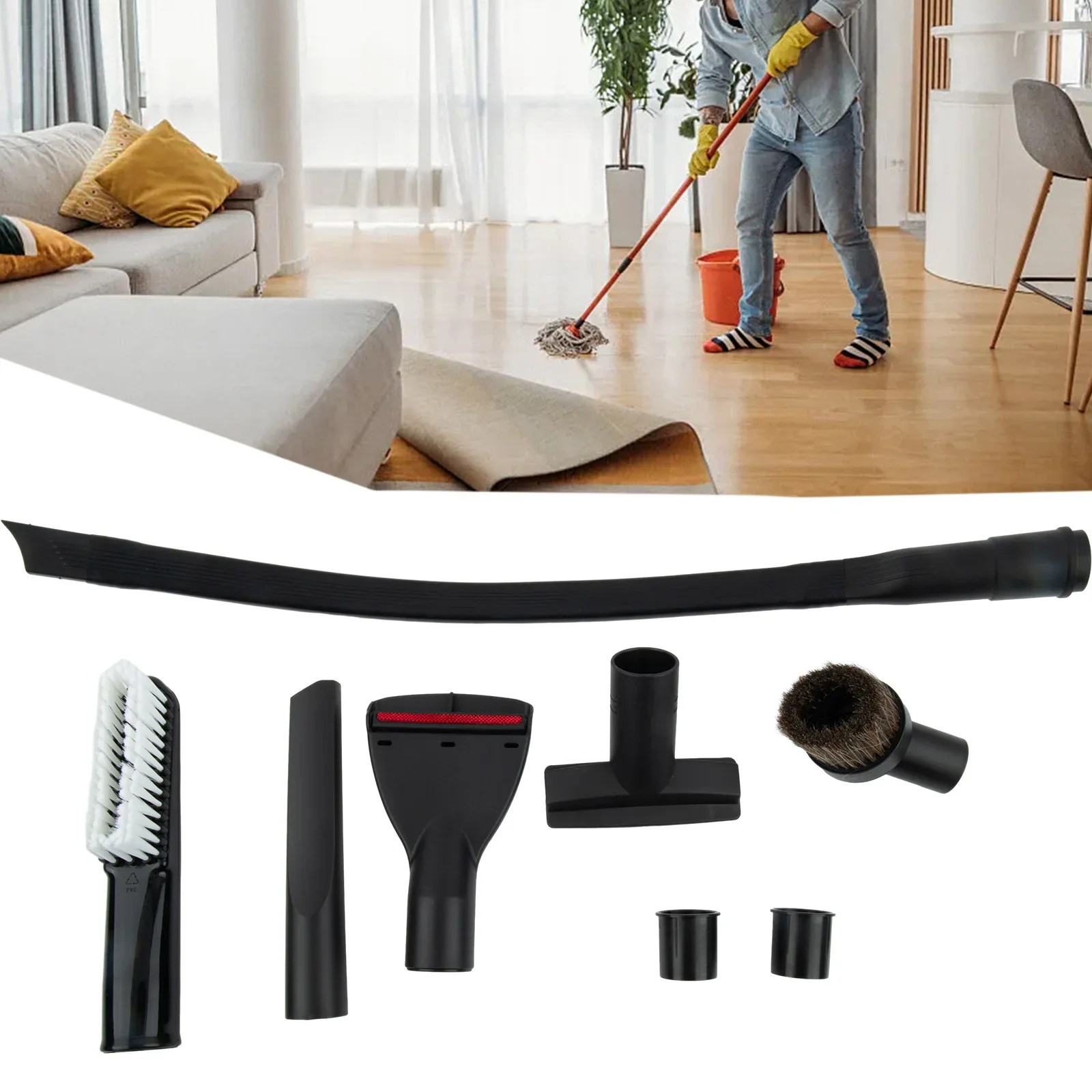 Universal 35mm Vacuum Cleaner Brush Crevice Tool Robot Cleaner Accessories Cleaning Kit Fit For Karcher WD5 WD6 P PREMIUM