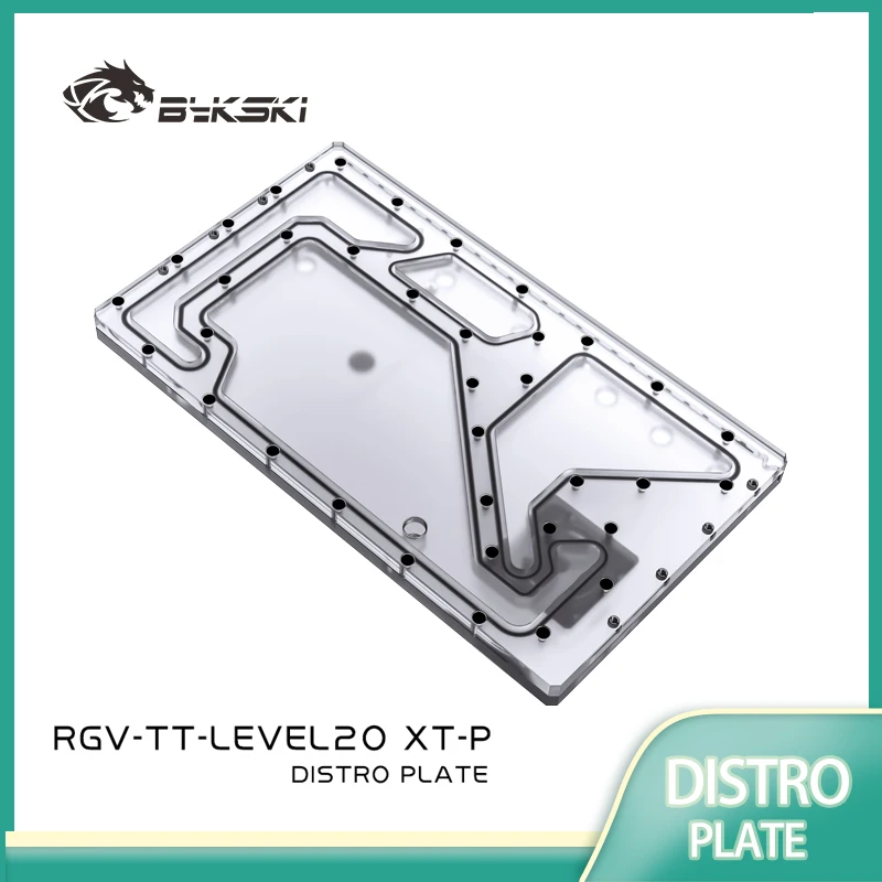 Bykski RGV-TT-LEVEL20XT-P Acrylic Distro Plate /Board Reservoir for Thermaltake Level 20 XT Case /Water Cooling /Combo DDC Pump
