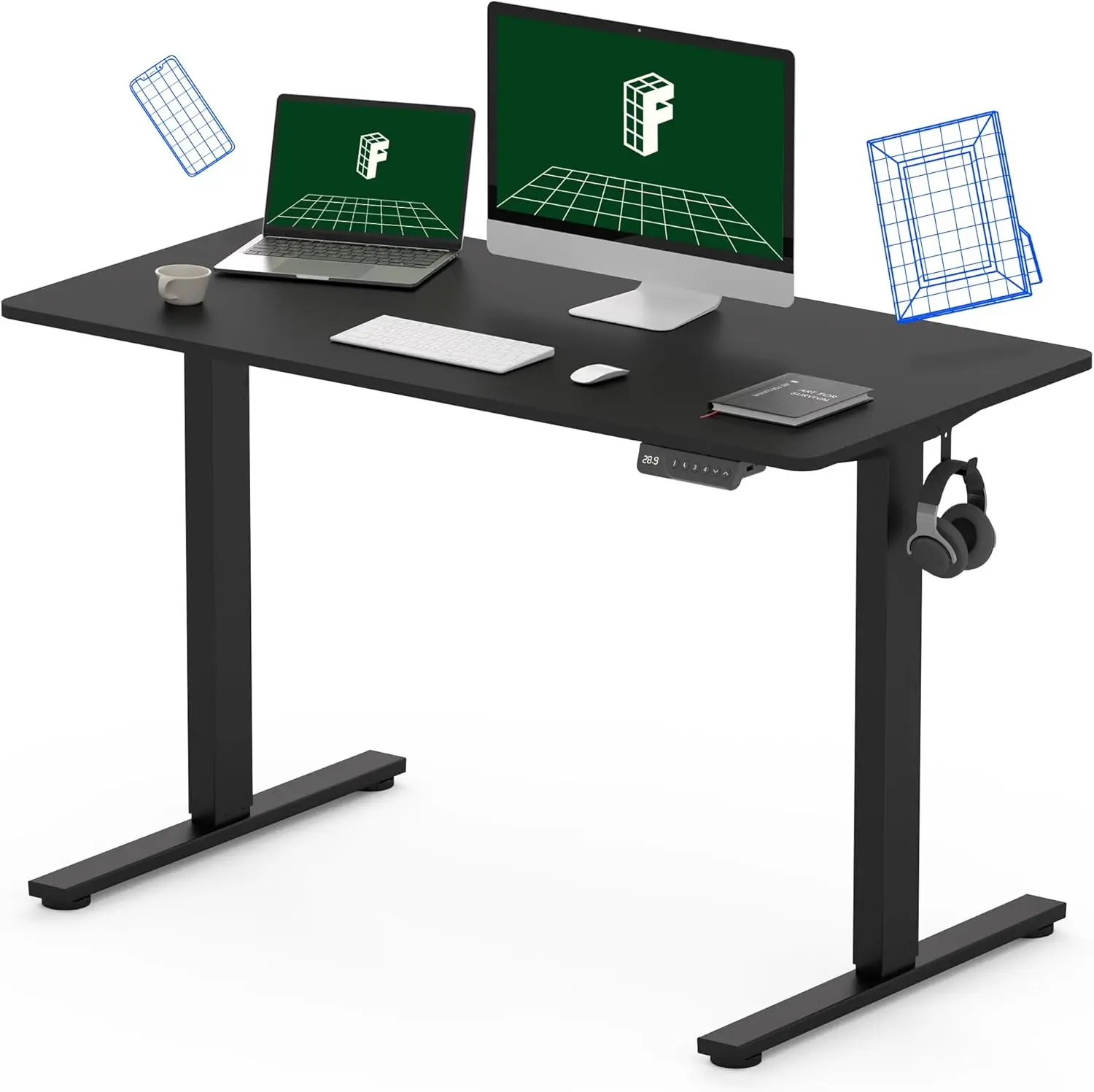 

Smart desk With LED MEMORY CONTROL PANEL Adjustable control,There are many styles of this product. Please note the difference