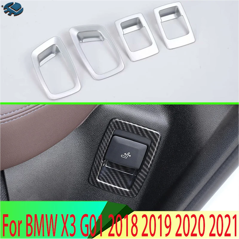 

For BMW X3 G01 2018 2019 2020 2021 2022 Car Accessories ABS Interior Inner Seat Adjustment Switch Knob Button Cover Trim