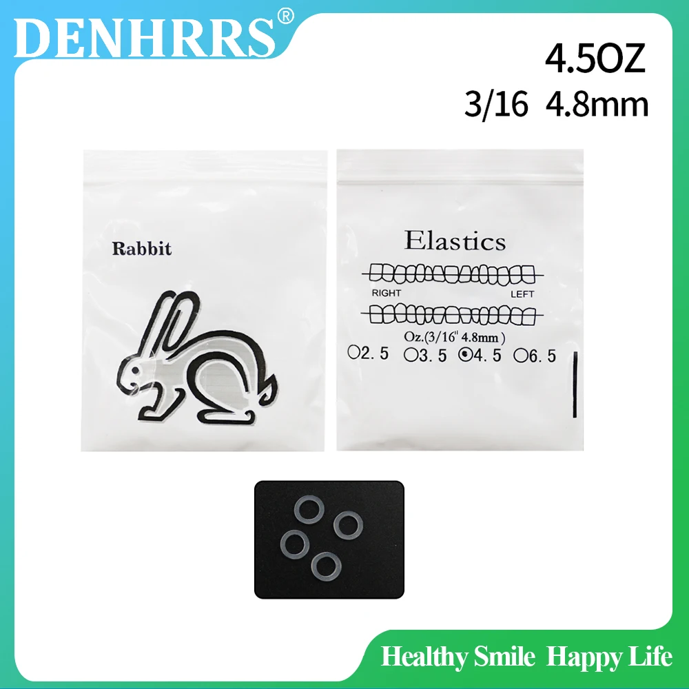 10Packs Latex Free Dental OrthodonticSilicone Bands for Teeth Braces  Transparent Elastic Band 4.5OZ