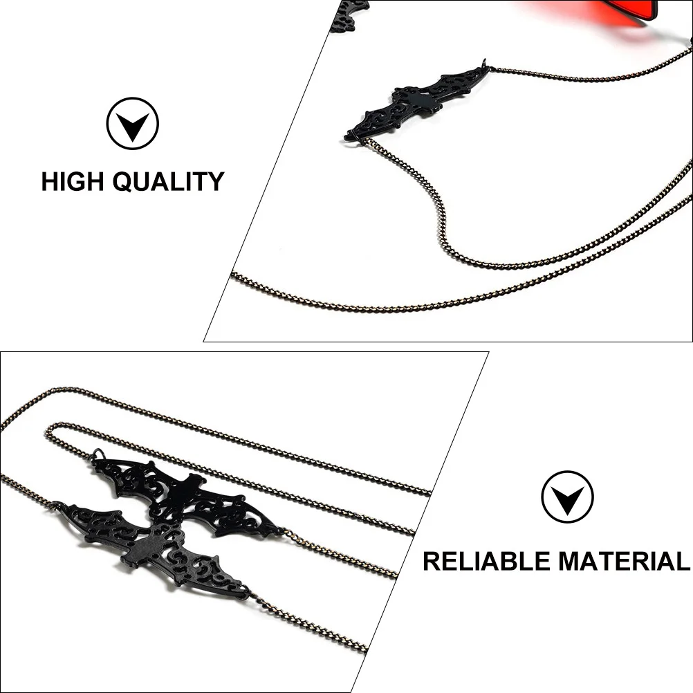 

Eyeglasses Sunglasses Chain Pendant Face Mask Cord Creative Mask Rope Practical Strap Fixed Rope for Any Occasion Black