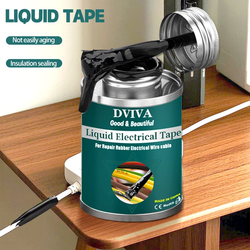 Liquid Electrical Tape Rubber Electrical Suitable Fix Line Glue Sealers for Wires Cables High-Temperature Resistant Epoxy Glue