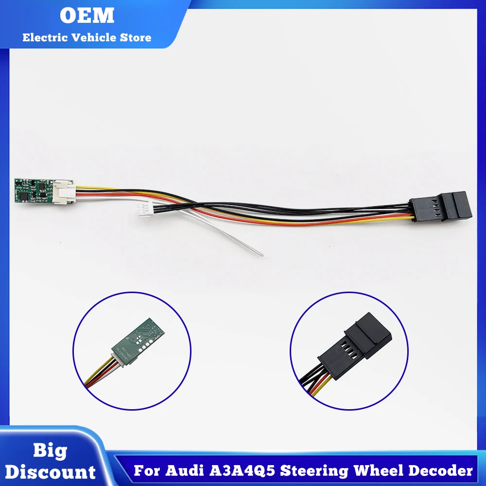 For Audi A3, A4, Q5 Steering Wheel Decoder - No Welding Required
