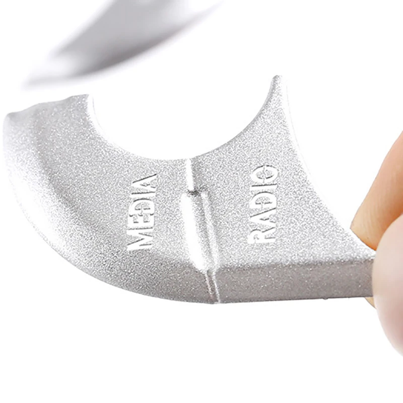 

A57E-Car Aluminum Console Multimedia Button Frame Cover Sticker For MINI Cooper JCW F54 F55 F56 F60 2014-2021( RADIO Model)