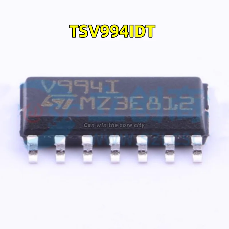 1-100 PCS/LOT New original TSV994IDT V994I SOP-14 broadband wide rail to rail input/out of 5V four-way operational amplifier c