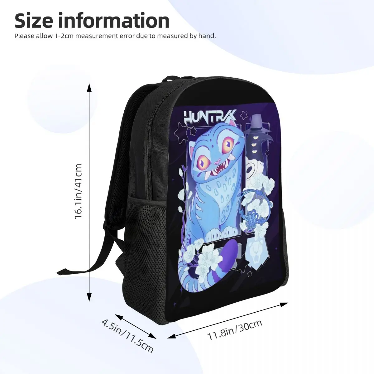 カスタム Kpop ハンターデーモンズバックパック男性女性用防水学校大学ハントリックスバッグプリントブックバッグ