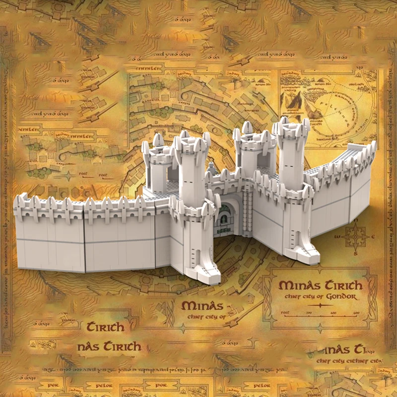 

2574pcs MOC Creative Movies The Walls of Minas Tirith Building Block Toys The Great Wall Bricks DIY Gift for Collection