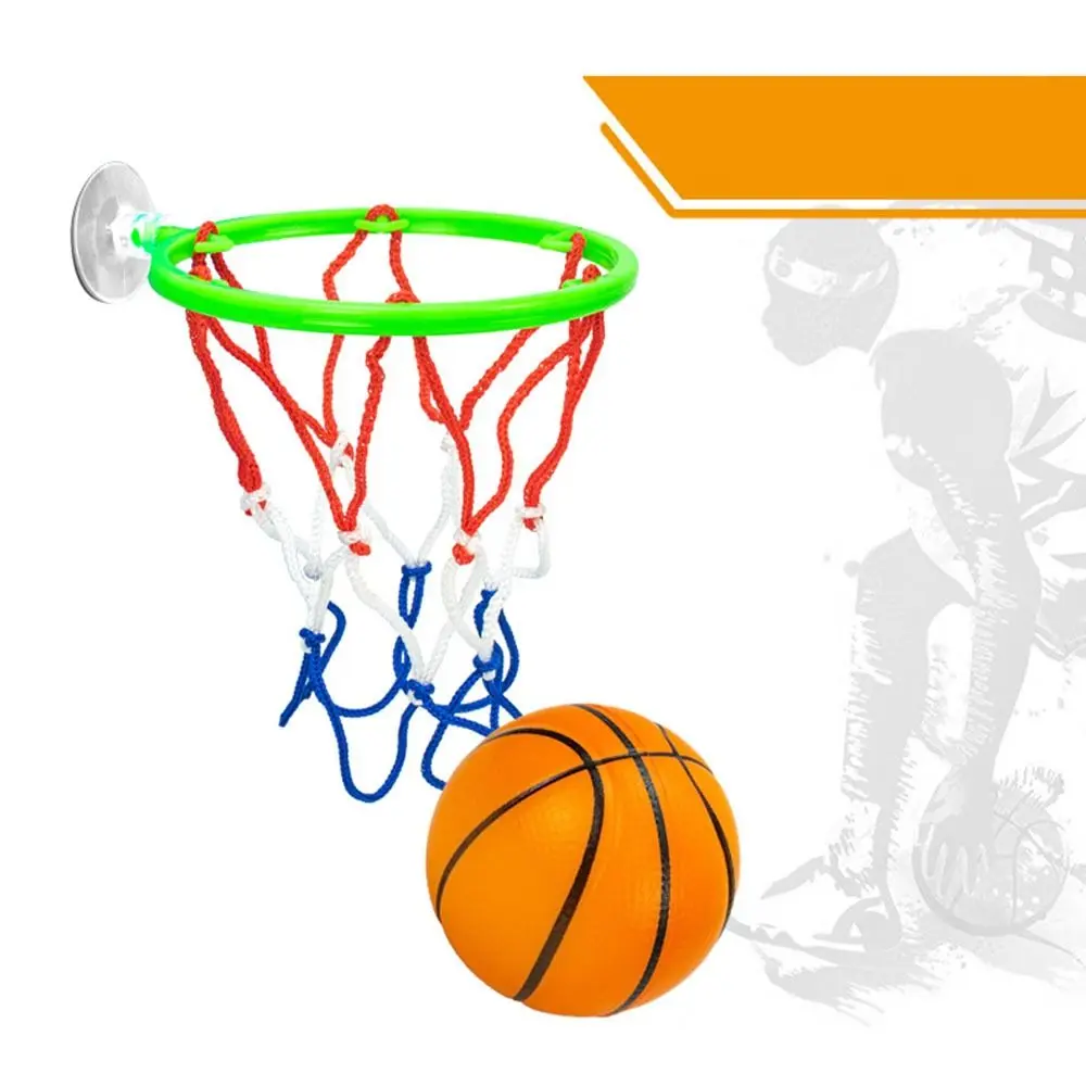 Divertente kit giocattolo per canestro da basket in plastica divertente, allenamento sensoriale, regali portatili per basket senza perforazione