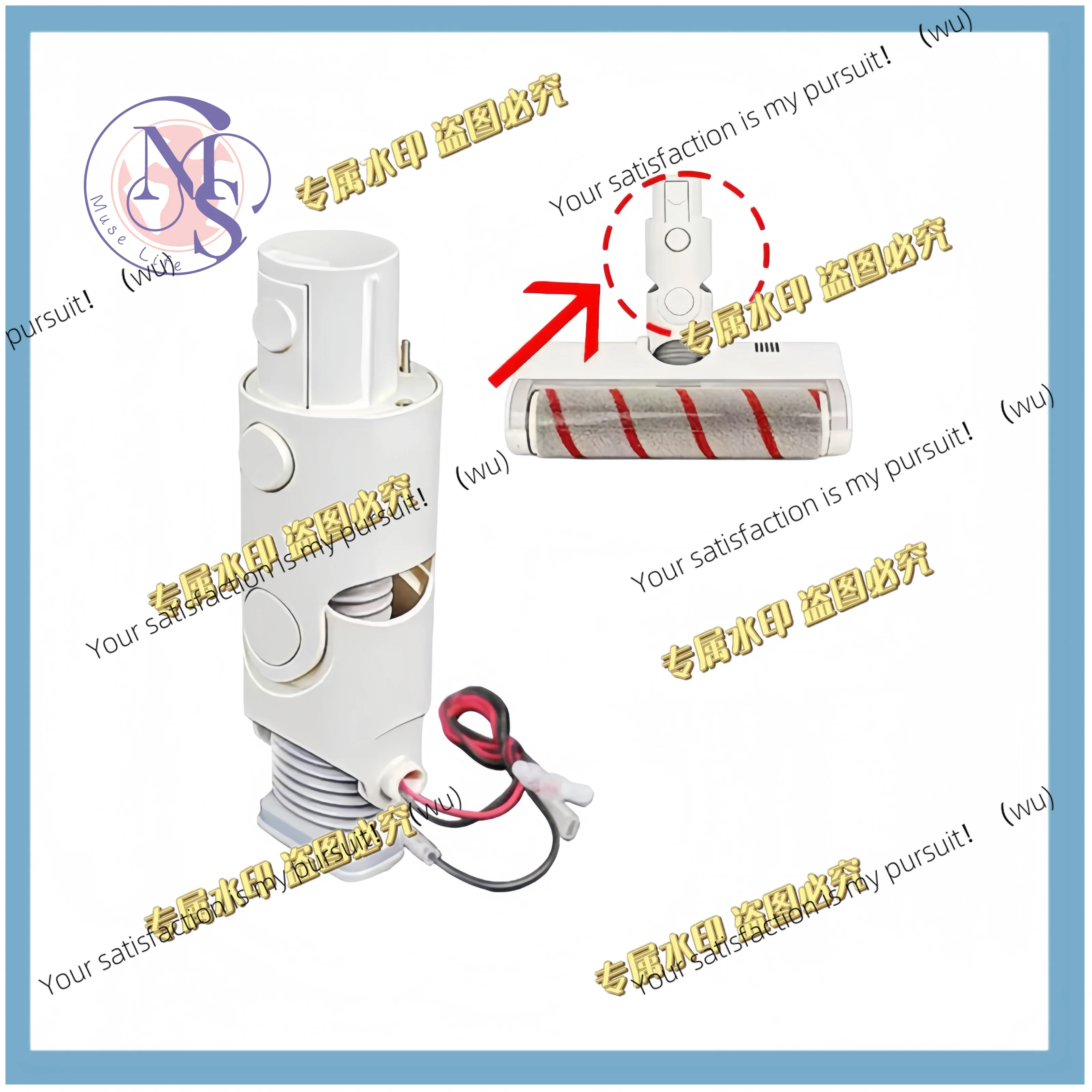 Original Vacuum Cleaner Brush Head Connector Hose for Xiaomi K10/G10 1C Xiaomi Dreame V8/V9P/V11 Vacuum Cleaner Parts