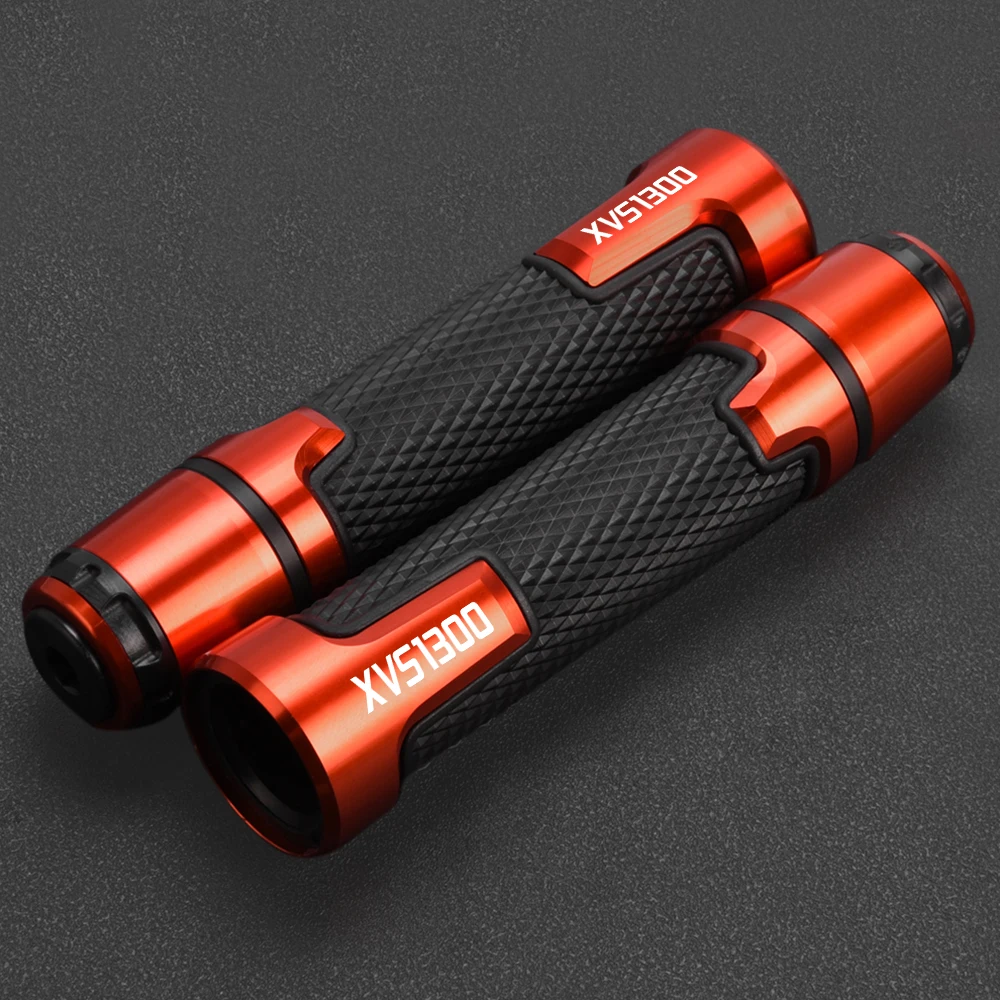 FOR YAMAHA XVS1300 XVS 1300 STRYKER 2011 2012 2013 2014-2024 Motorcycle Handlebar Grips CNC aluminum Rubber Moto Handle Grips