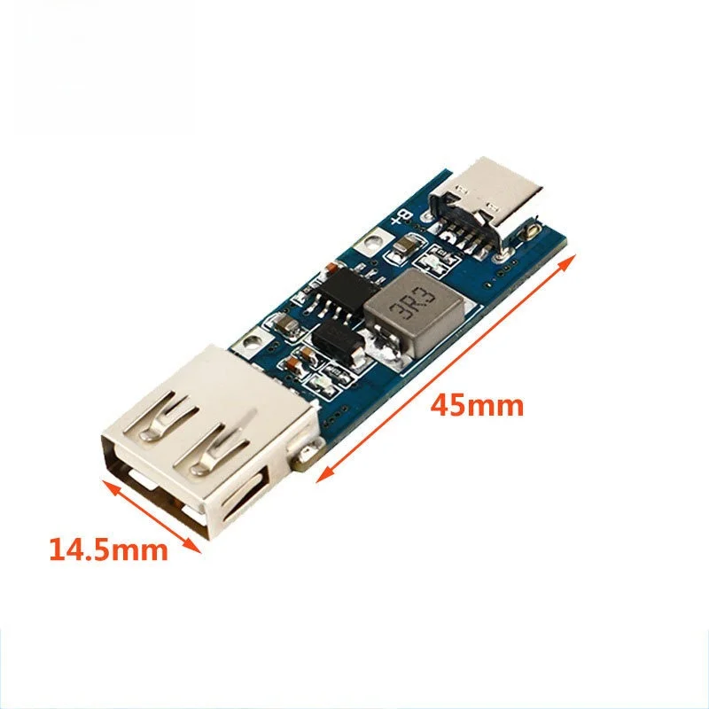 USB Boost Module 3V to 5V 1A Power Supply Charging Board Compact Design with Charge and Discharge LED Indicators