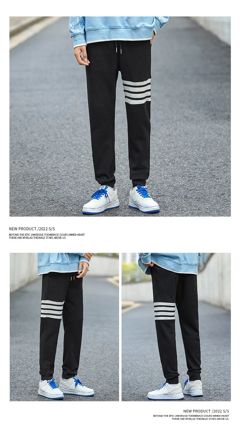 سراويل تقليدية للرجال 2025 سراويل رياضية غير رسمية جديدة رفيعة للخريف والشتاء ، سراويل قصيرة متعددة الاستخدامات للرجال في اتجاه الشباب ، سراويل طويلة tr #4