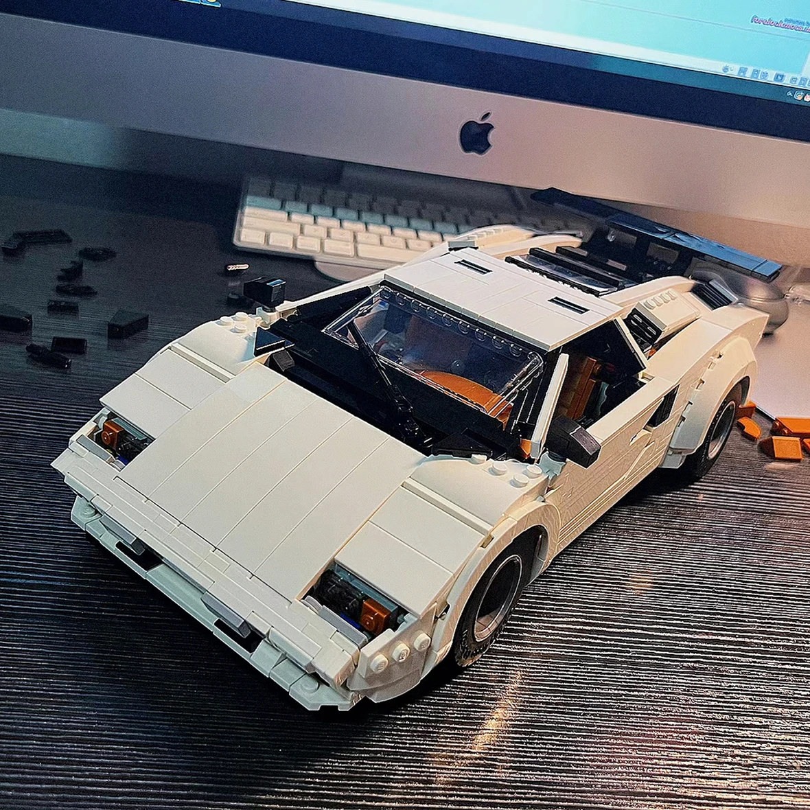 IN STOCK Lamborghinii Countach Racing Car 1458pcs Racer Creativity  MOC 82416 10295  Technolog Building Blocks Bricks Toys