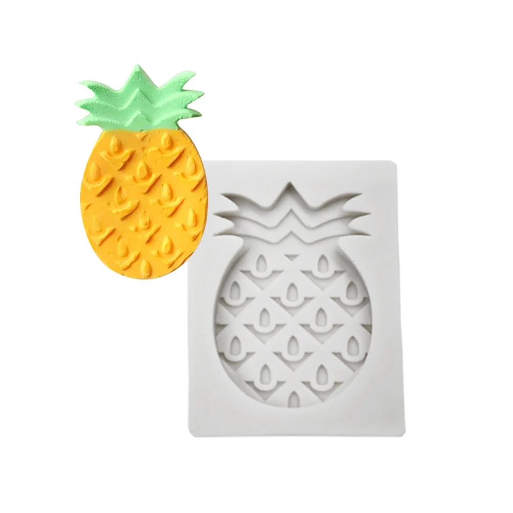

3Pcs Tropical Fruit Shaped Silicone Cake Mold Flexible Reusable DIY Bakeware for Fondant Chocolate Candy Ice Cube Jelly