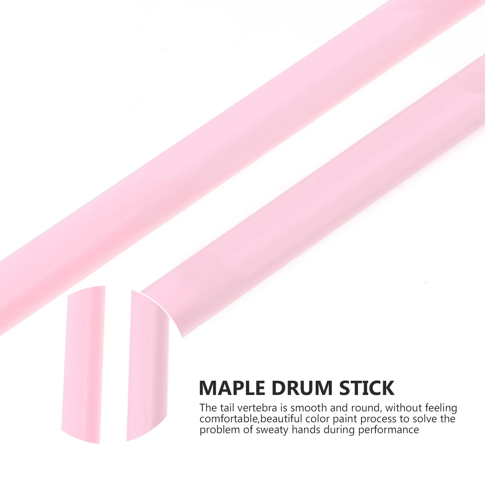

2Pairs Simple Drumstick Maple Wood Drumsticks Smooth Finish Easy Carry for Students Musicians Percussion Drum Tool