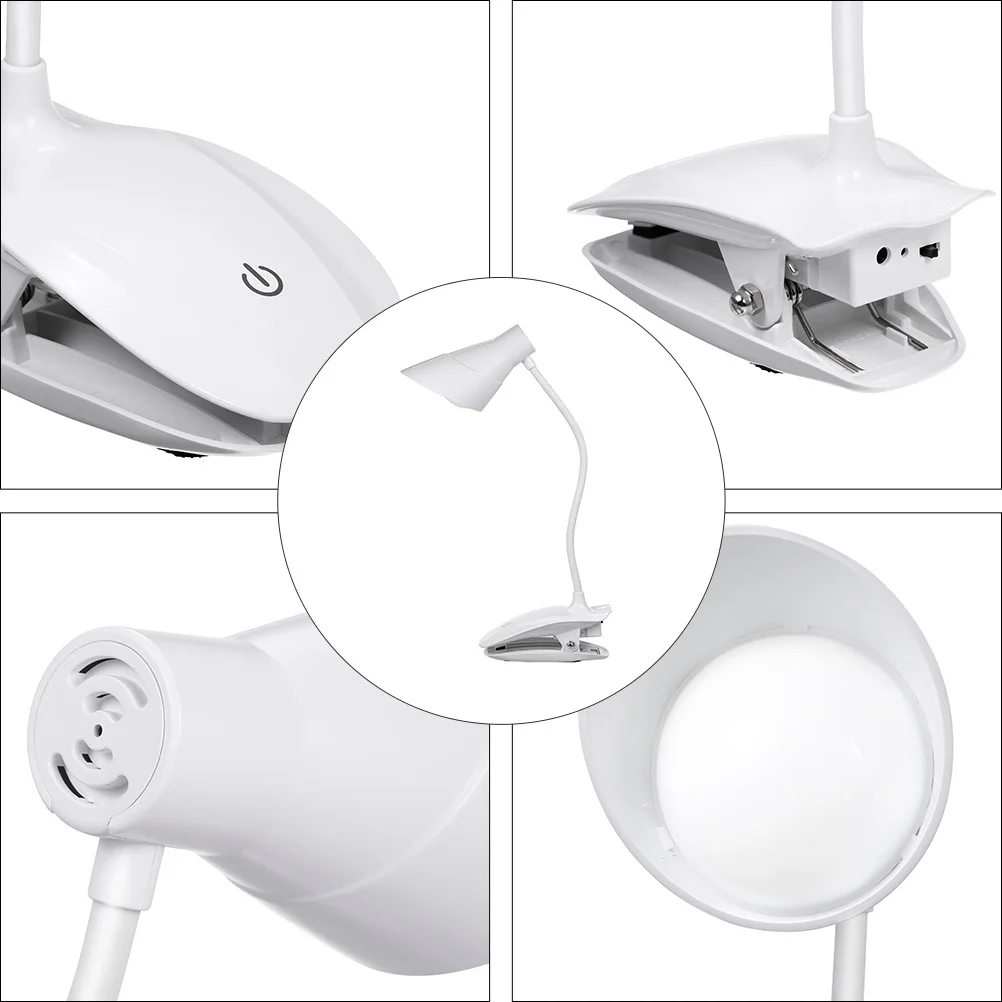 Clip-on opvouwbare touchscreen oogbescherming leeslamp Verstelbare LED-bureaulamp USB-aangedreven licht Clip-on bureaulamp