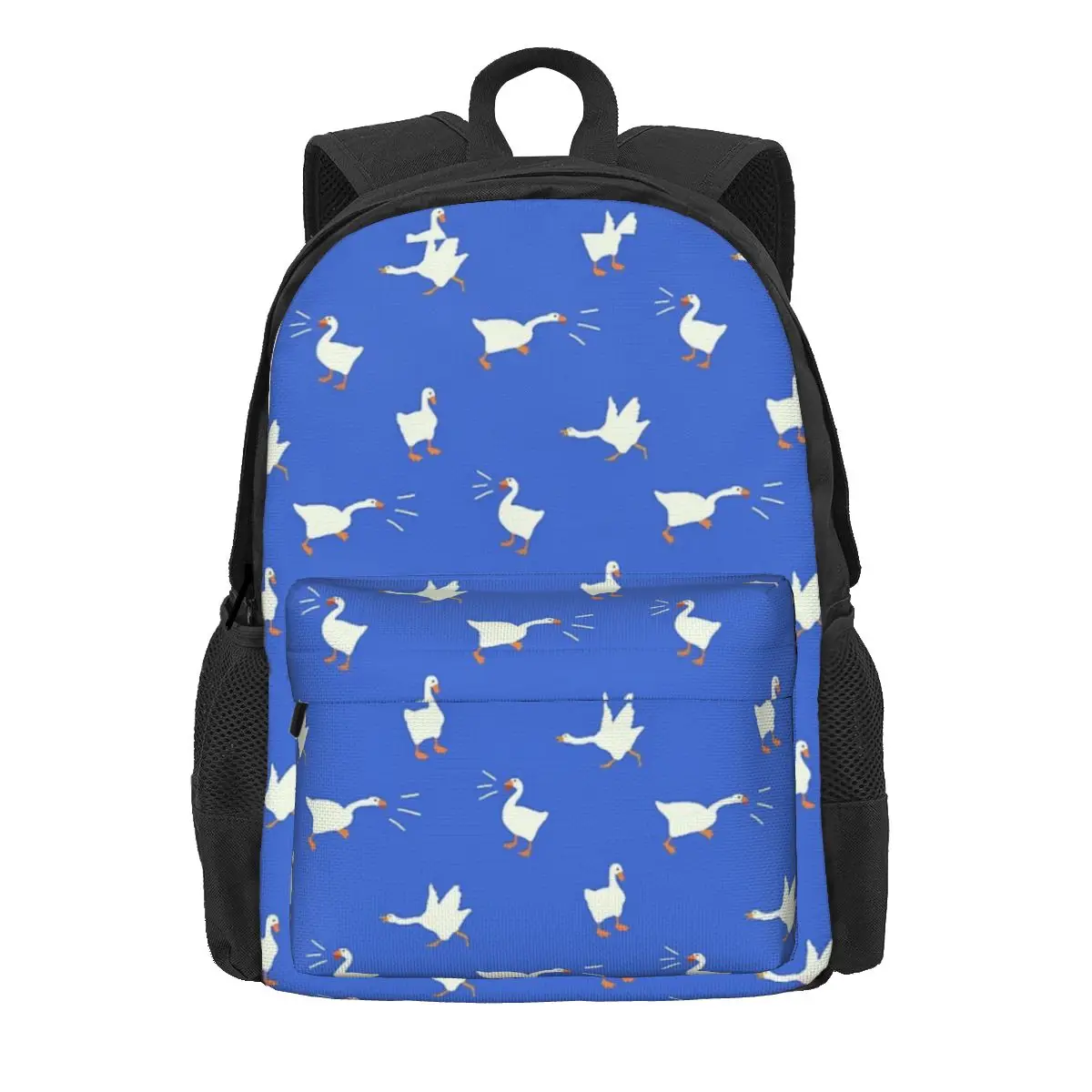 Goose Game-Mochilas azuis para meninos e meninas, mochila infantil, mochila escolar, mochila dos desenhos animados, mochila portátil, bolsa de ombro, estudantes