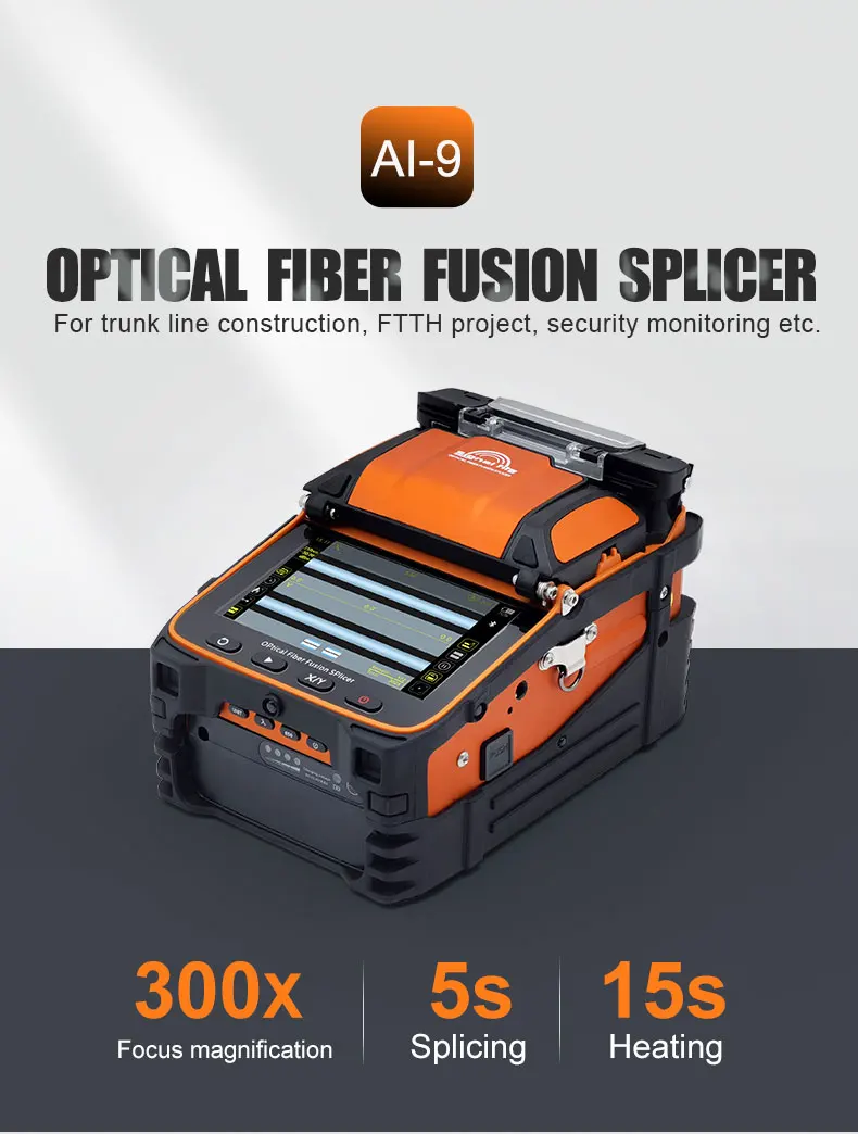 Splicer señal Fire Ai 9 Fusionadora señal Fire Ai9 Ia 9 Fibra Splicer